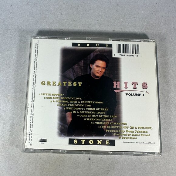 Doug Stone Greatest Hits Volume 1 Country Music CD 1994 Epic Records Album - Picture 2 of 3